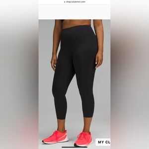 LULU LEMON ALIGN HIGH-RISE CROP 23” size 12